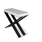 Consolle Allungabile Diago - Bianco Frassino struttura Antracite 11
