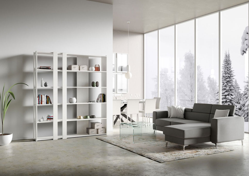 Libreria Kato C - Bianco Frassino