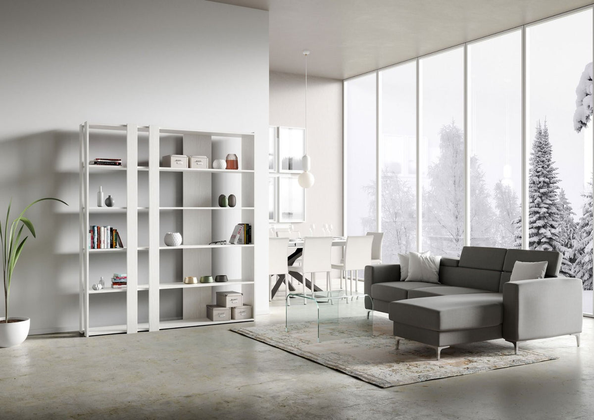 Libreria Kato C - Bianco Frassino
