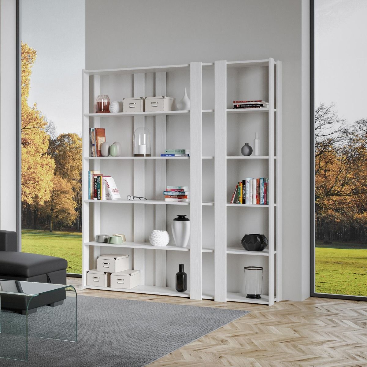 Libreria Kato E - Bianco Frassino