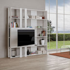 Libreria Porta TV Kato M - Bianco Frassino