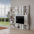 Libreria Porta TV Kato M - Bianco Frassino