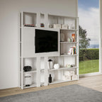 Libreria Porta TV Kato N - Bianco Frassino
