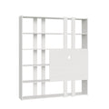 Libreria Porta TV Kato H - Bianco Frassino