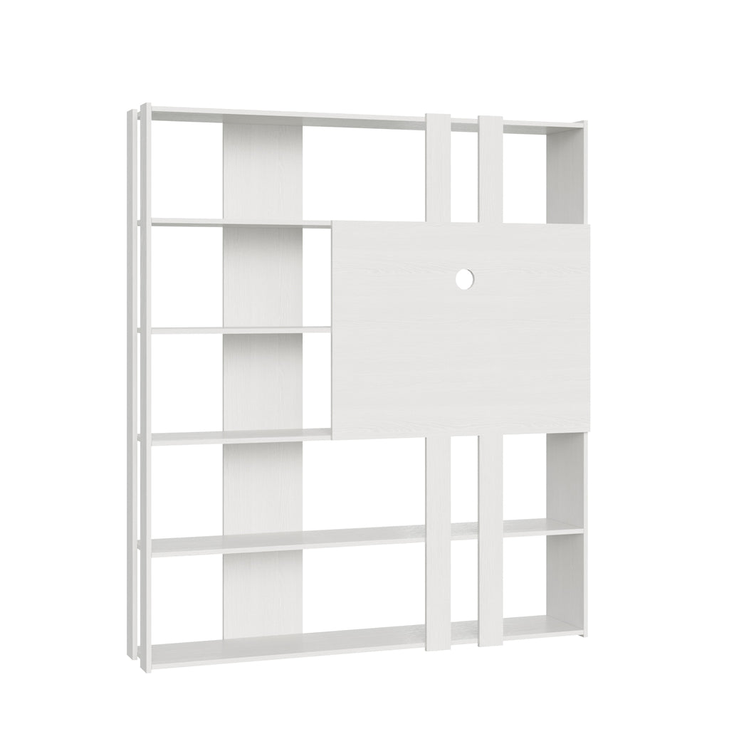 Libreria Porta TV Kato L - Bianco Frassino