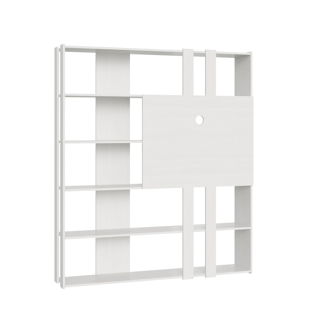 Libreria Porta TV Kato L - Bianco Frassino