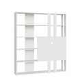 Libreria Porta TV Kato M - Bianco Frassino