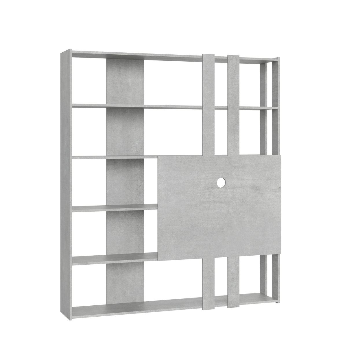 Libreria Porta TV Kato M - Cemento