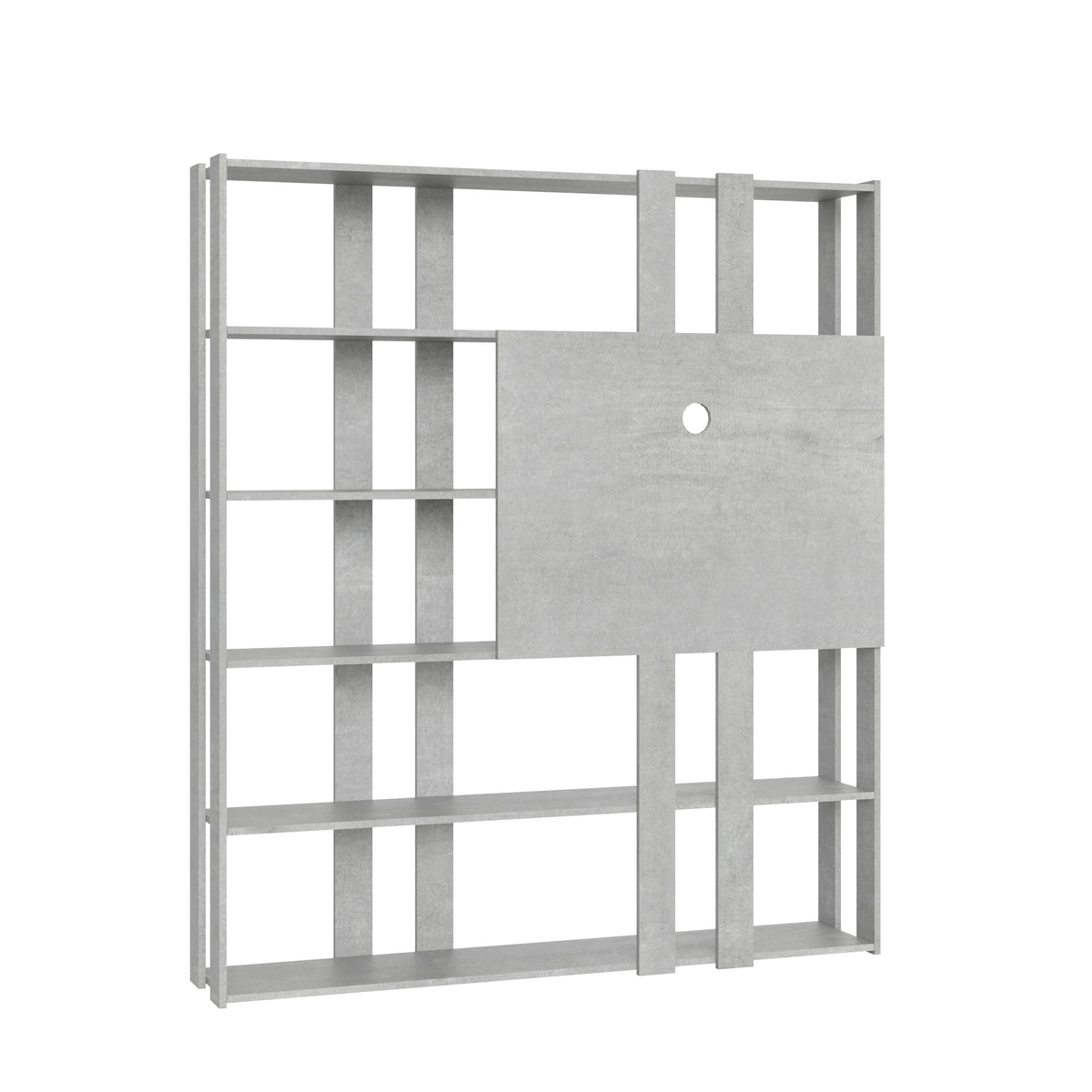 Libreria Porta TV Kato N - Cemento