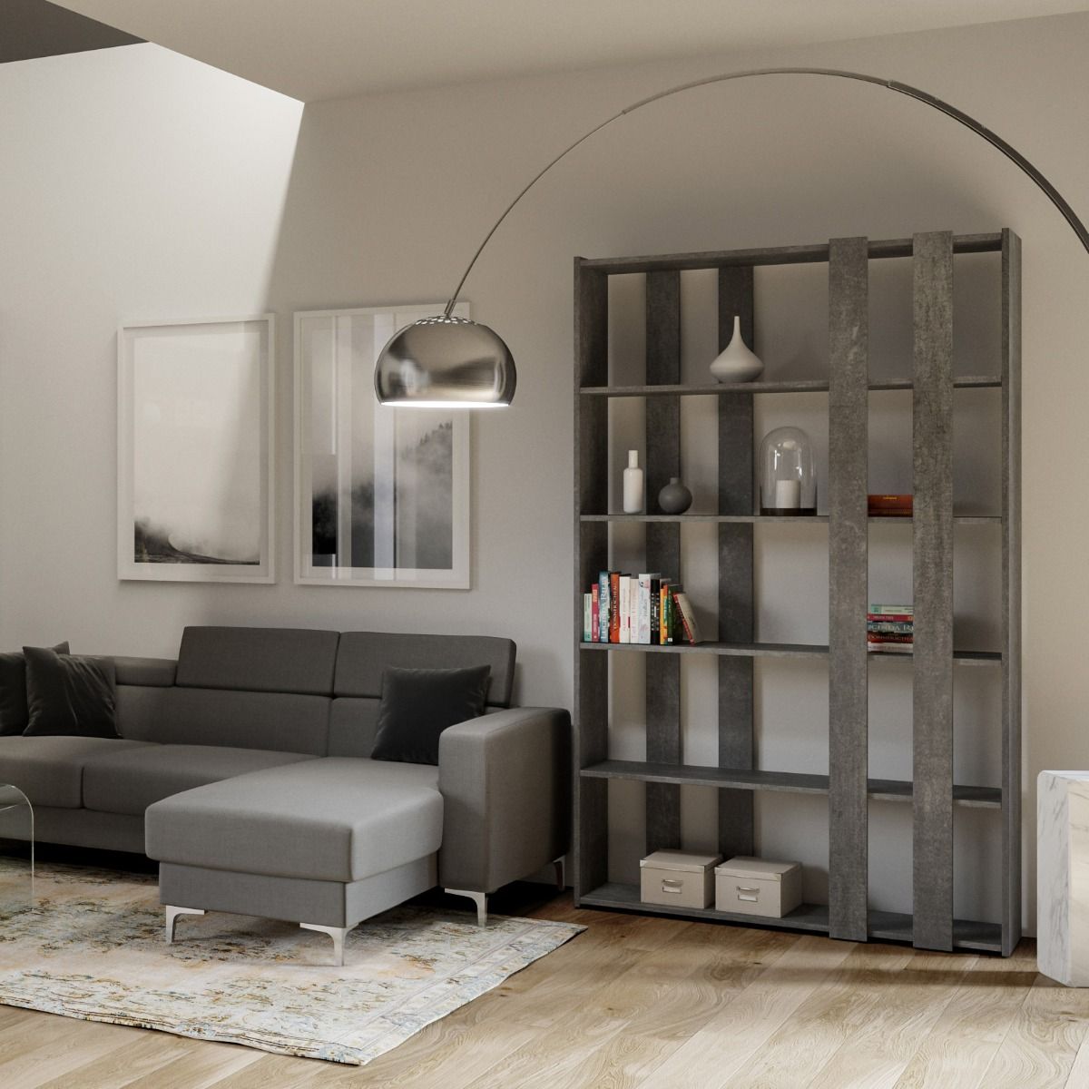 Libreria Kato Small A - Cemento
