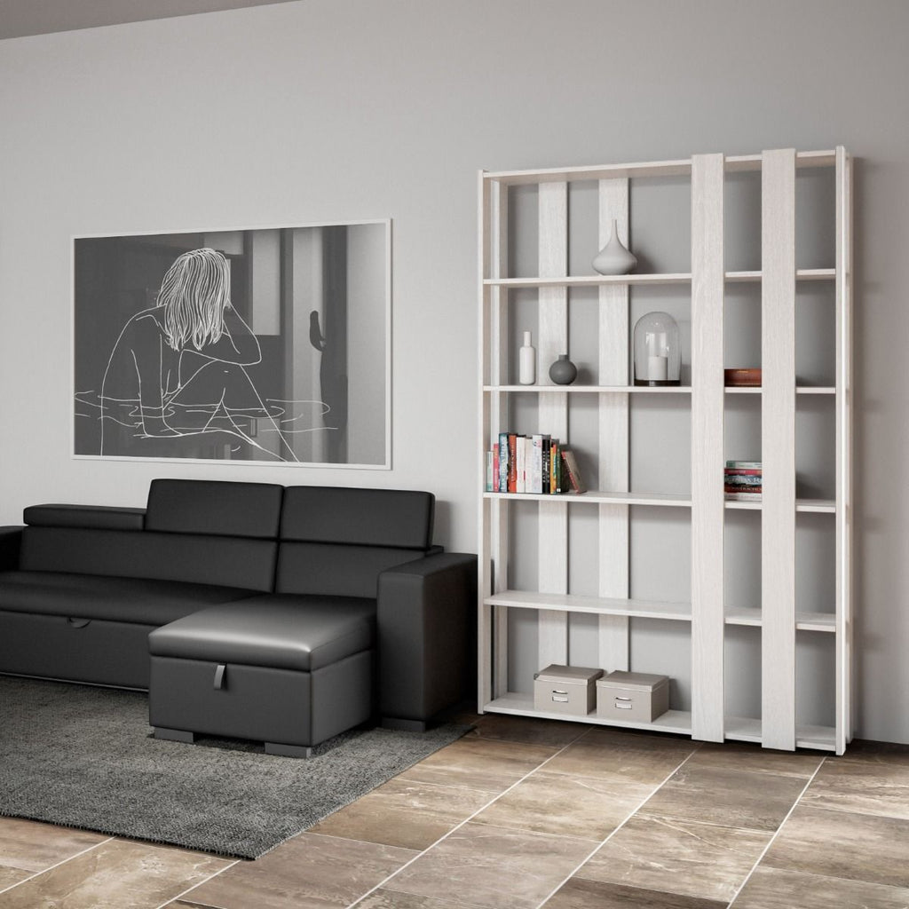 Libreria Kato Small E - Bianco Frassino