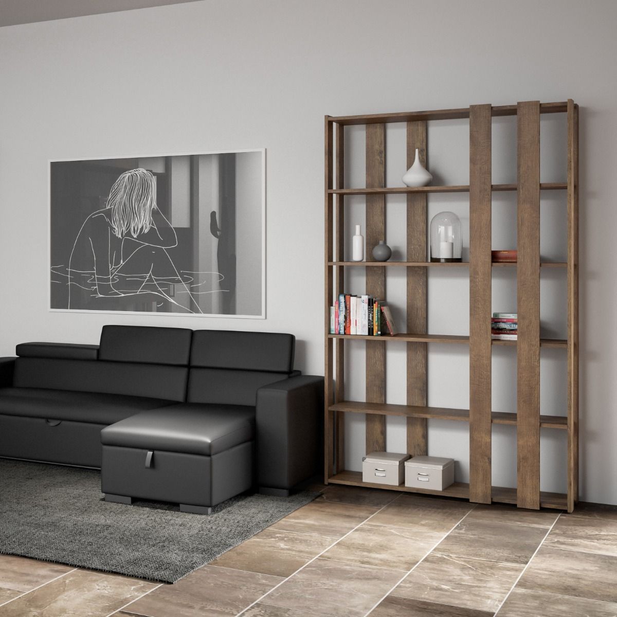 Libreria Kato Small E - Noce