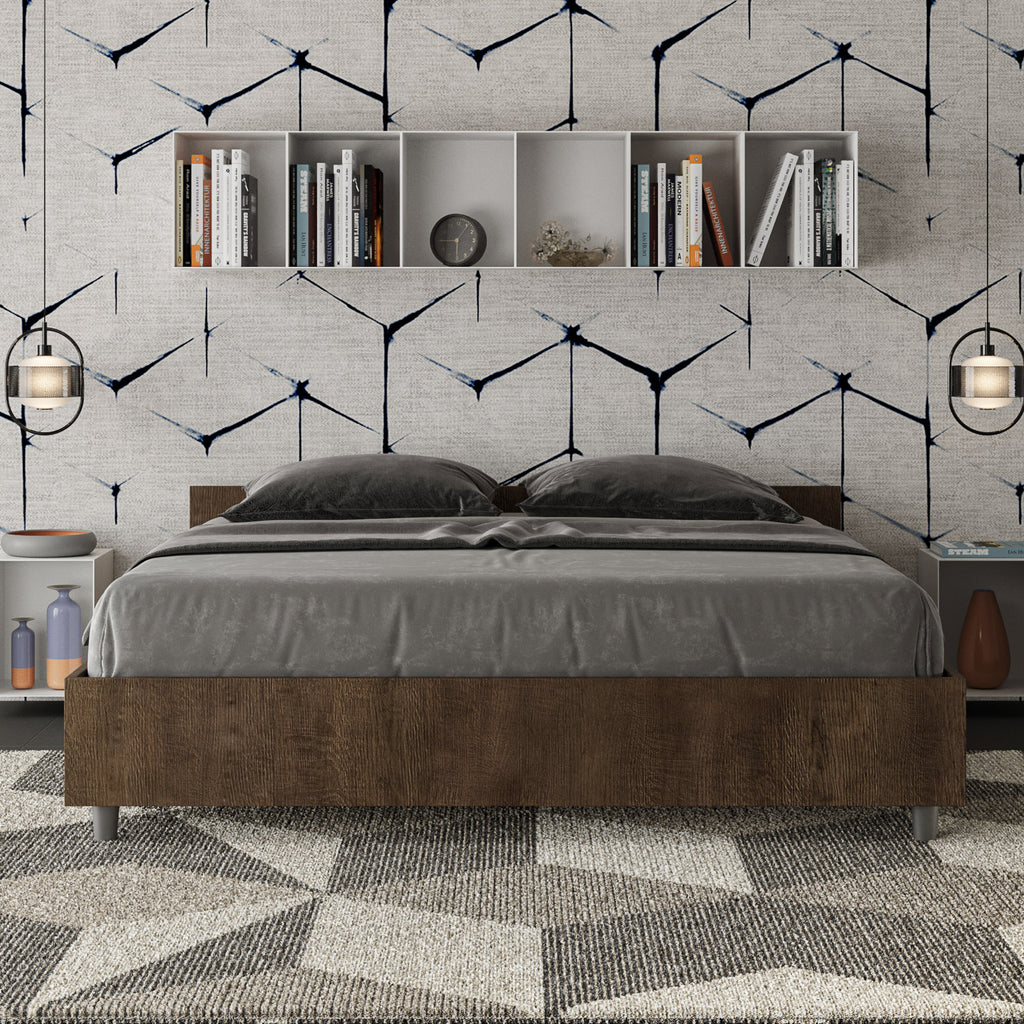 Letto Nuamo Matrimoniale 160 Noce vista alternativa