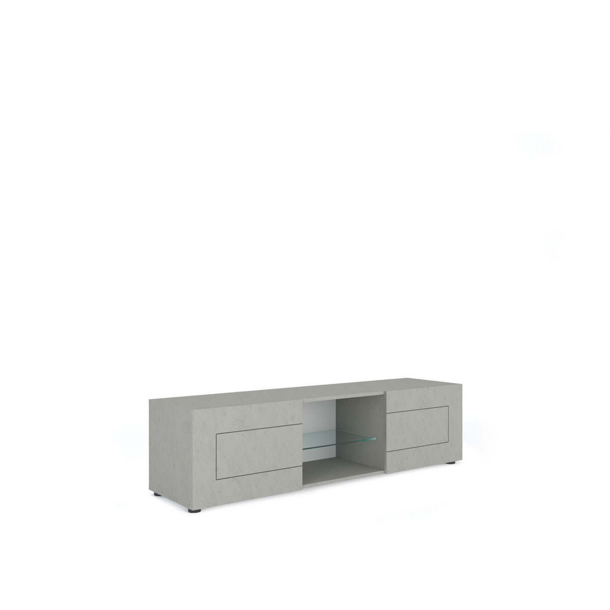 Porta TV Elios 2 Ante e Vano a Giorno - Cashmere