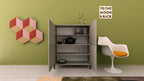 Credenza Alta Solaria 4 Ante - Cashmere