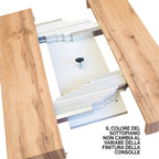 Consolle Allungabile Diago - Bianco Frassino struttura Antracite 12